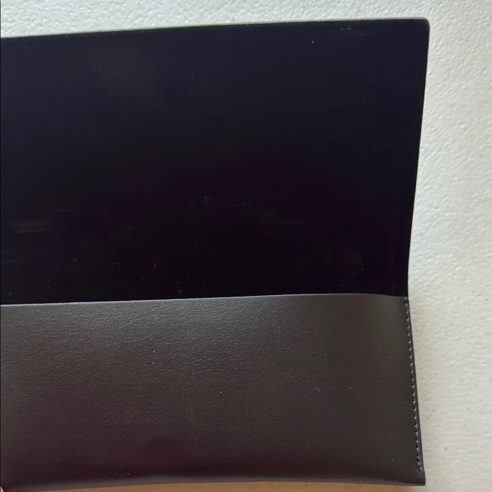 Mont Blanc CASE ONLY. Black Leather Eyeglass/Sunglass Case with Magnetic close.